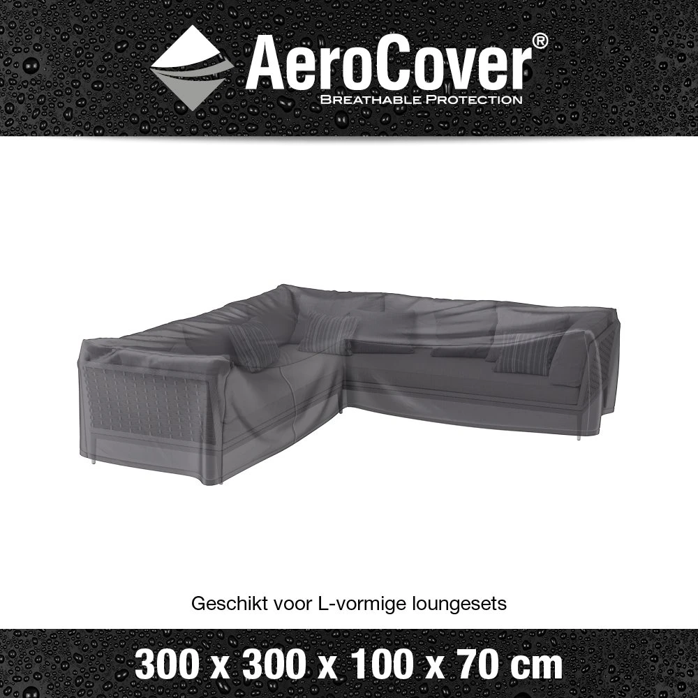 AeroCover Loungesethoes Hoekset 300 X 300 X 70 Cm - Afbeelding 3
