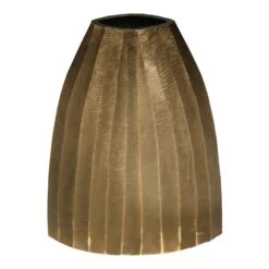 Bloemenvaas Brass Antique - 23,5 X 8 X 41 Cm