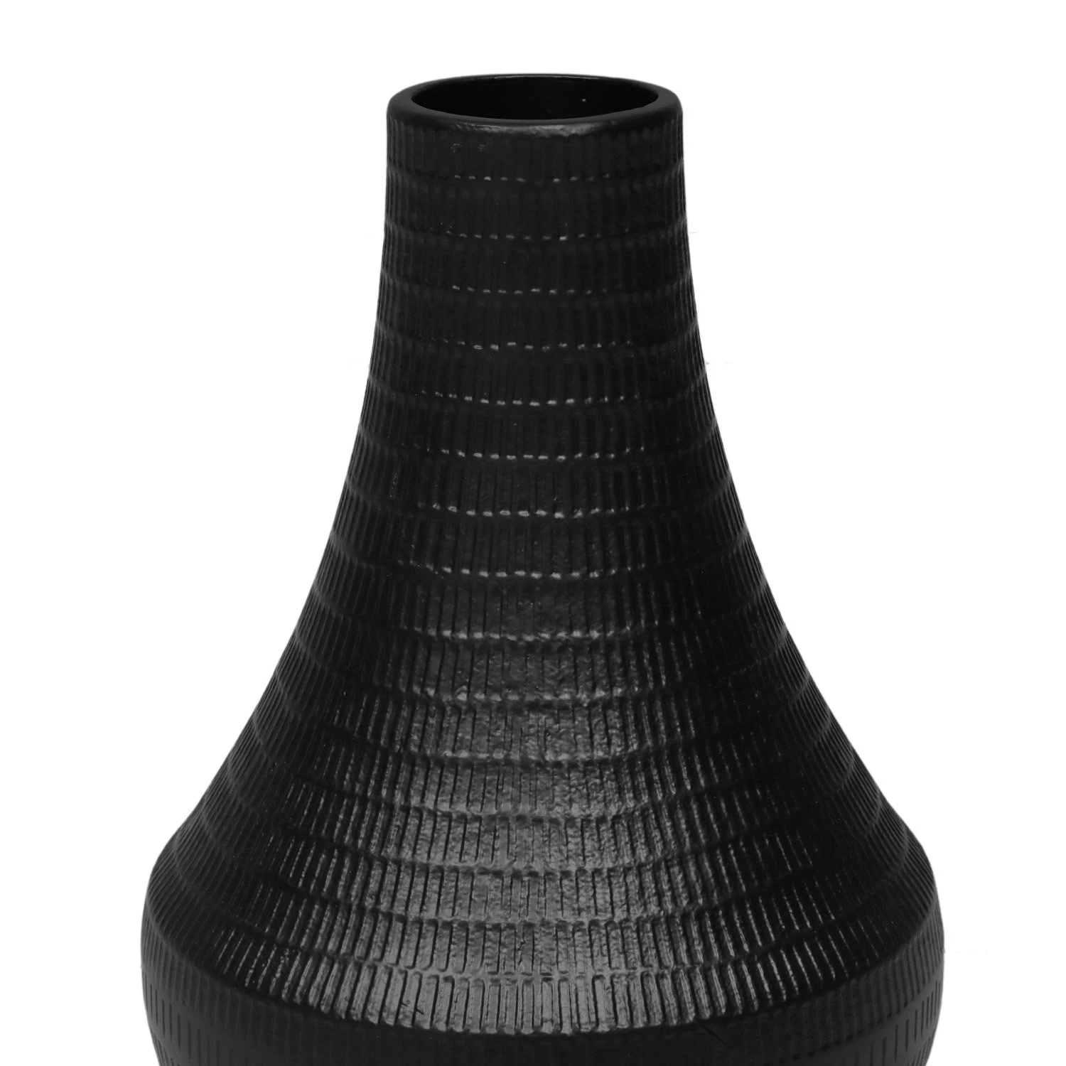 Bloemenvaas Matt Black - H 37 X D 19,5 Cm - Afbeelding 2