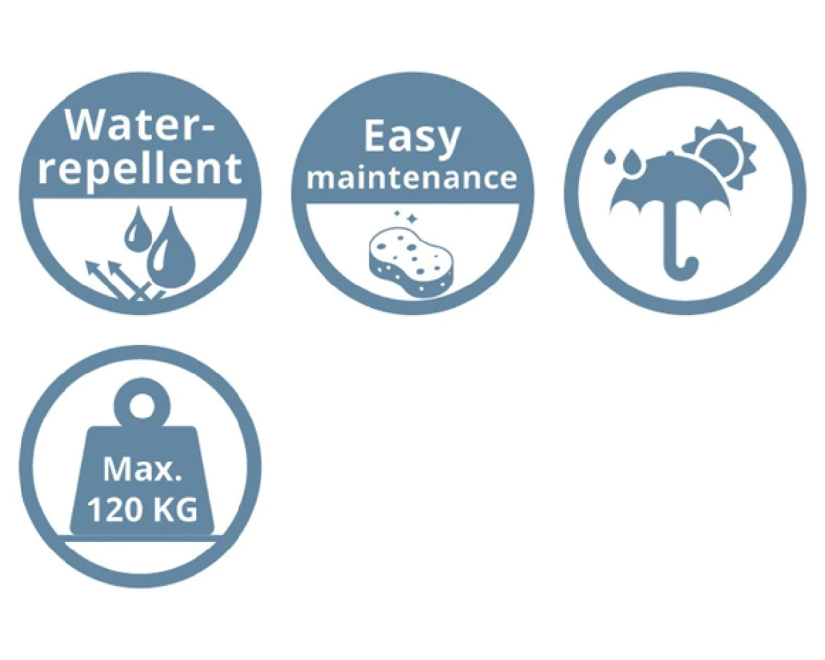 Bologna Hang-ei Wicker Zwart - Ø 95 X H 195 Cm - Afbeelding 3