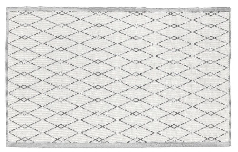 Buitenkleed MESH Dark Grey / White - 180 X 120 Cm - Afbeelding 2