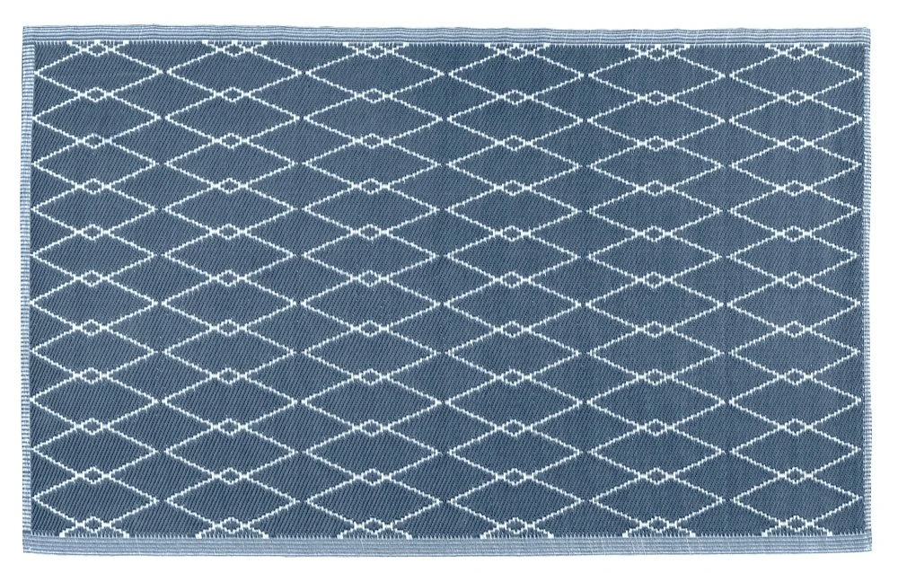 Buitenkleed MESH Royal Blue / White - 180 X 120 Cm