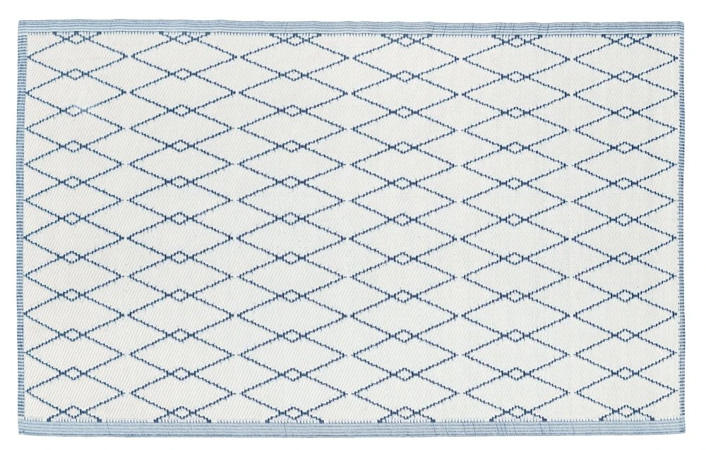 Buitenkleed MESH Royal Blue / White - 180 X 120 Cm - Afbeelding 2