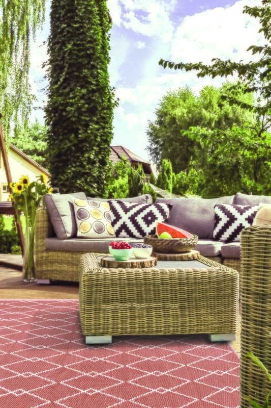 Buitenkleed MESH Terra / White - 180 X 120 Cm - Afbeelding 3