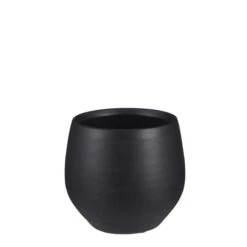 Douro Pot Rond Zwart Mat - H20xd23cm