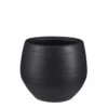 Douro Pot Rond Zwart Mat - H25xd29cm
