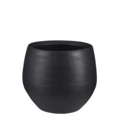 Douro Pot Rond Zwart Mat - H25xd29cm