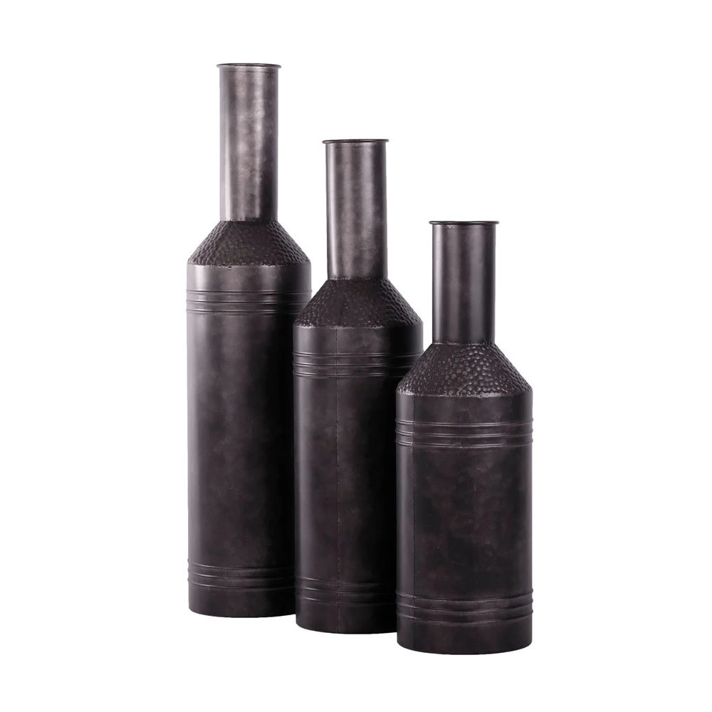 Fles Metaal Rustique Black - H 68 X D 18 Cm - Afbeelding 2
