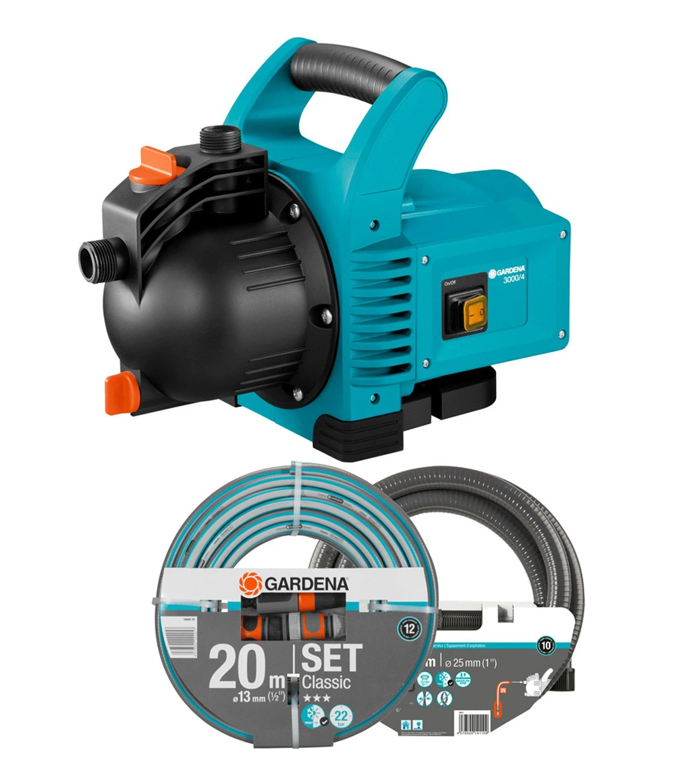 GARDENA Classic Besproeiingspomp 3000/4 Set