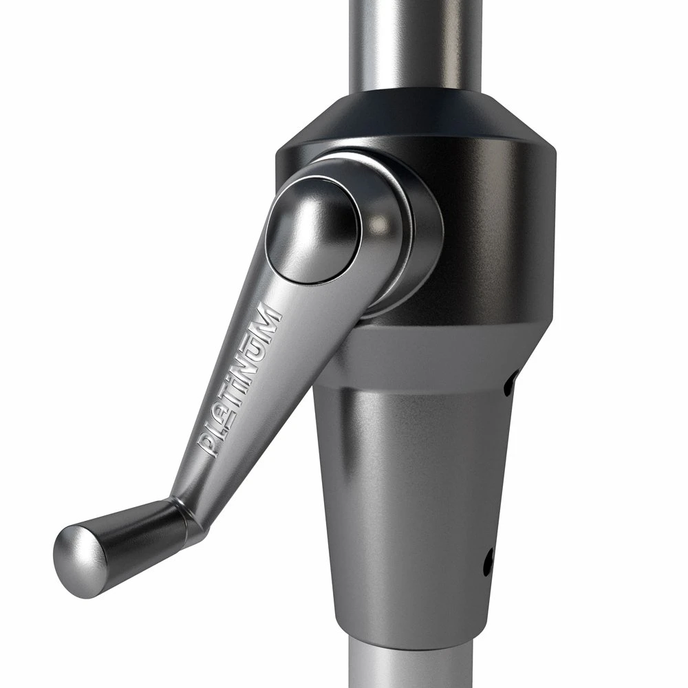 Platinum Middenstokparasol Riva 300 X 200 Cm Lichtgrijs - Afbeelding 3