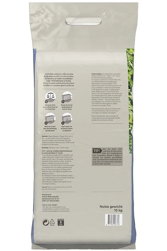 Pokon Beuken & Hagen Mest 10kg - Afbeelding 2