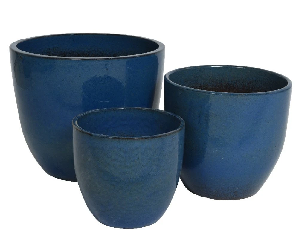 Pot Matteo Blauw - ร 27 X H 29 Cm - Afbeelding 3