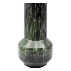 Vaas Glas Green Leopard - Ø 20 X H 35 Cm