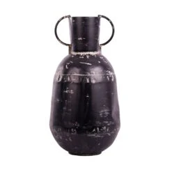 Vaas Metaal Vintage Black - H 54 X D 26 Cm